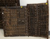 TWO AFRICAN DOGON STYLE CARVED