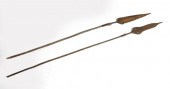 TWO AFRICAN MAASAI SPEARS LANC
