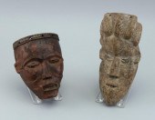 TWO AFRICAN MASKS 20TH CENTURY
