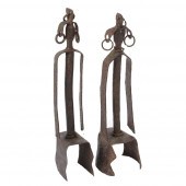 TWO AFRICAN MUMUYE HAMMERED IR
