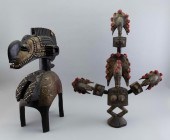 TWO AFRICAN TRIBAL CARVINGS 20