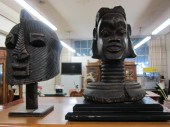 TWO AFRICAN TRIBAL WOOD CARVIN