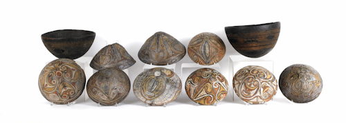 Two African Tuaneg bowls together