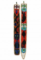 TWO AFRICAN YORUBA BEADED DIVI