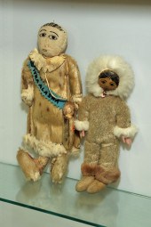 TWO ALASKA ESKIMO DOLLS. Inclu