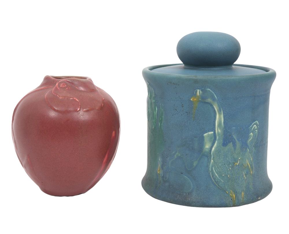 TWO ALBERT PONS ROOKWOOD POTTERY