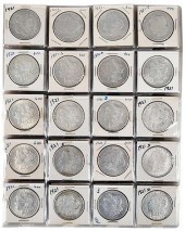 TWO ALBUMS OF U.S. SILVER DOLL