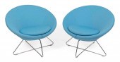 TWO ALLERMUIR CONIC CHAIRS MID