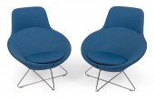 TWO ALLERMUIR CONIC CHAIRS MID