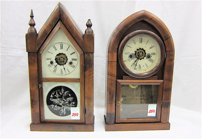TWO AMERICAN ANTIQUE SHELF