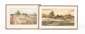 TWO AMERICAN ARTWORKS SIGNED C