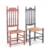 TWO AMERICAN BANNISTER BACK SI