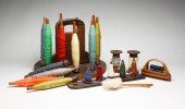 TWO AMERICAN BOBBIN CADDIES AN