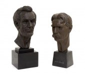 *Two American Bronzed Plaster