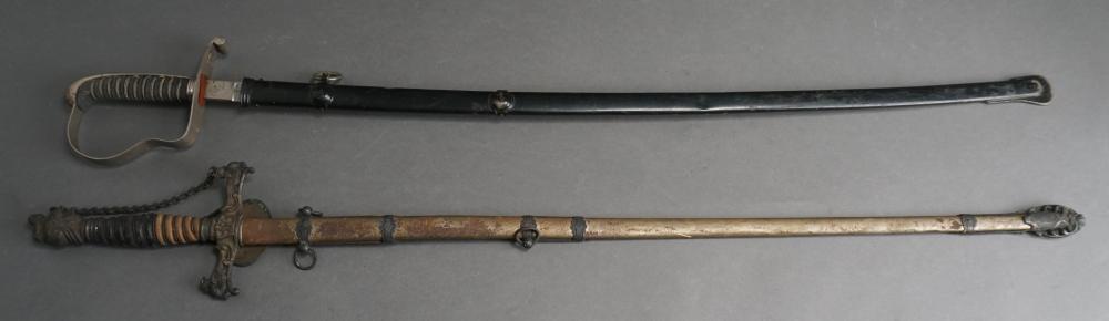 TWO AMERICAN CEREMONIAL SWORDSTwo