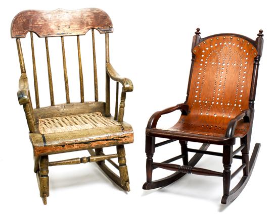 Two American Child's Rocking Chairs