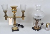 TWO AMERICAN CLASSICAL BRASS L