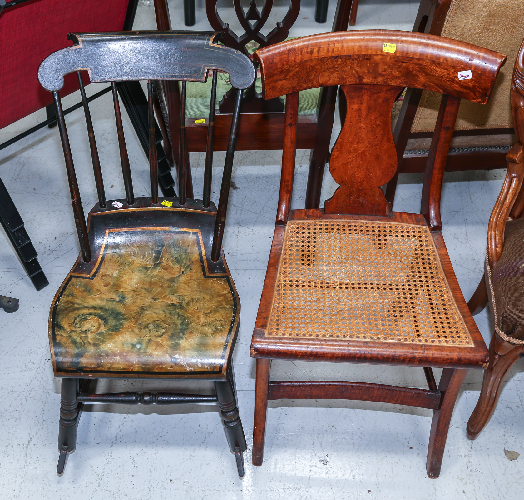 TWO AMERICAN CLASSICAL CHAIRS