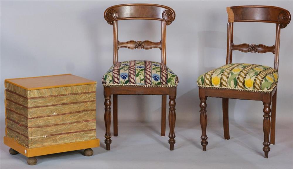 TWO AMERICAN CLASSICAL MAHOGANY