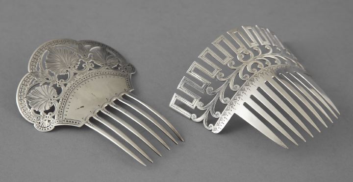 Two American Coin Silver Hair