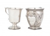 TWO AMERICAN COIN SILVER PRESE