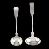 TWO AMERICAN COIN SILVER SOUP