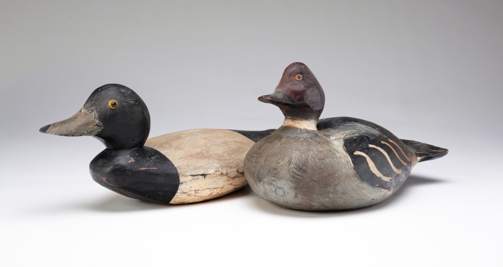 TWO AMERICAN DECOYS. Mid 20th