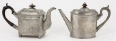 TWO AMERICAN FEDERAL PEWTER TE