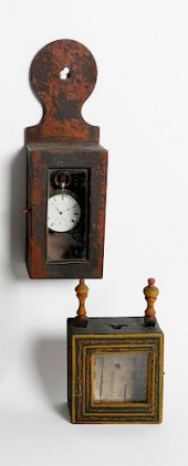 TWO AMERICAN FOLK ART PAINT DE