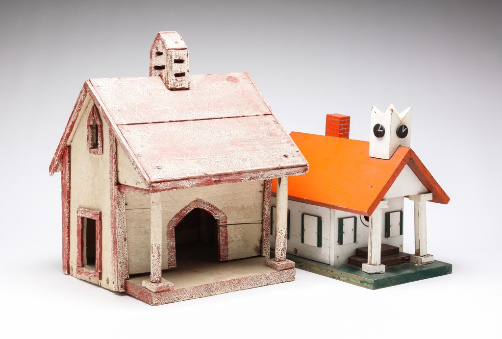 TWO AMERICAN FOLKSY HOUSES. First