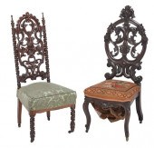 TWO AMERICAN GOTHIC SIDE CHAIR