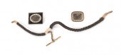 Two American hairwork brooches