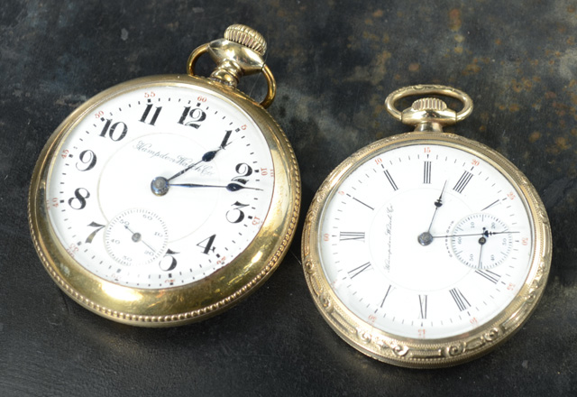 TWO AMERICAN HAMPDEN OPENFACE