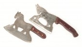 TWO AMERICAN HORSE CLEAVERS. C