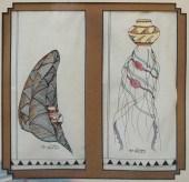 TWO AMERICAN INDIAN STYLE WATE