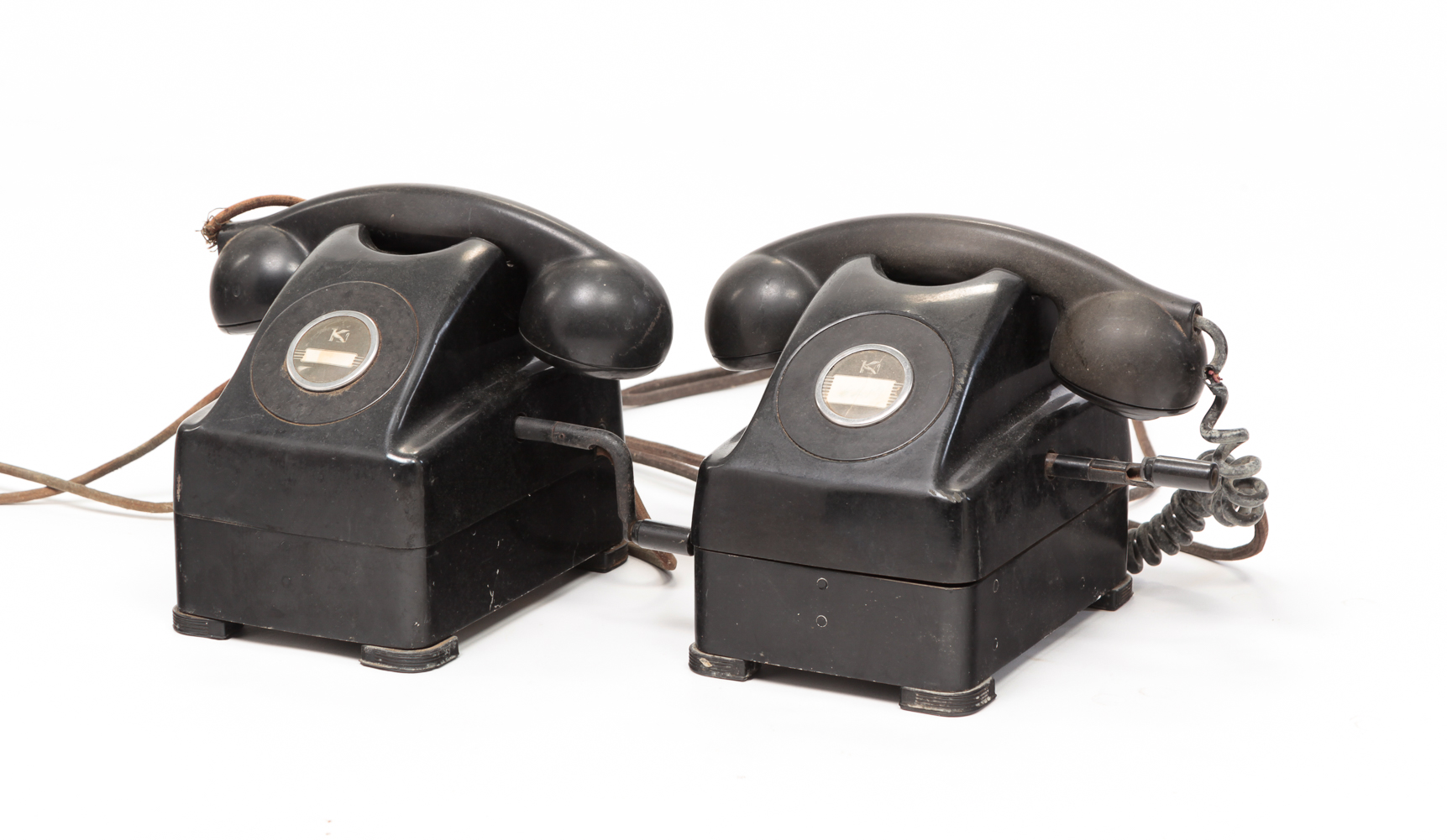 TWO AMERICAN KELLOGG PHONES. Mid
