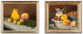 TWO AMERICAN PASTEL STILL LIFE