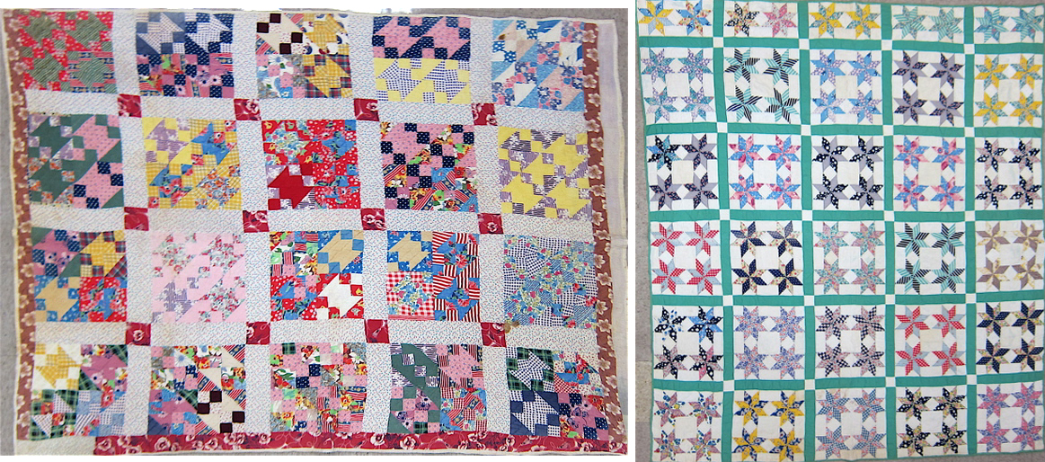 TWO AMERICAN PATCHWORK COTTON