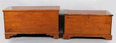 TWO AMERICAN PINE BLANKET CHES