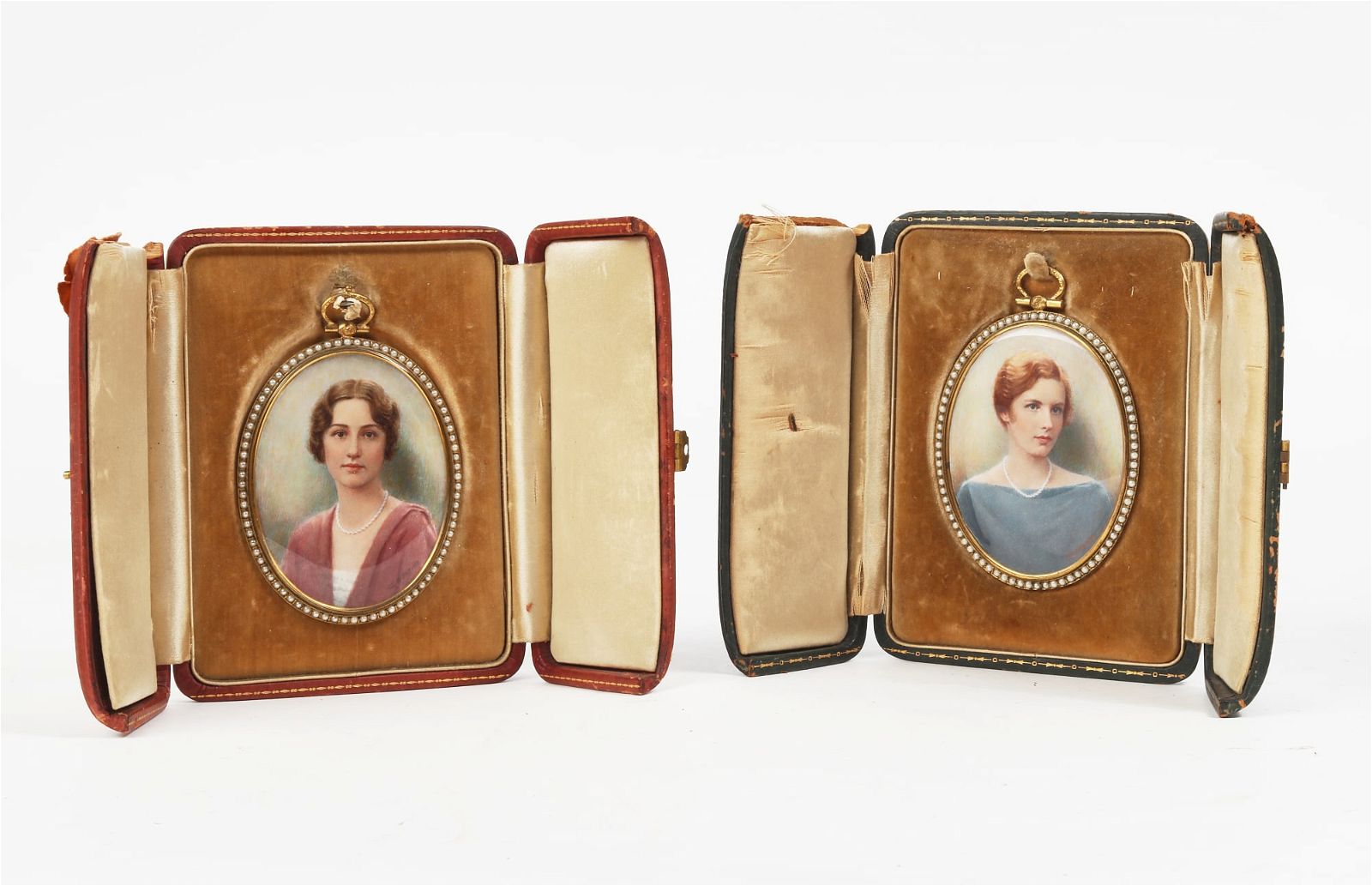 TWO AMERICAN PORTRAIT MINIATURES OF