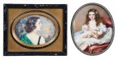TWO AMERICAN PORTRAIT MINIATUR