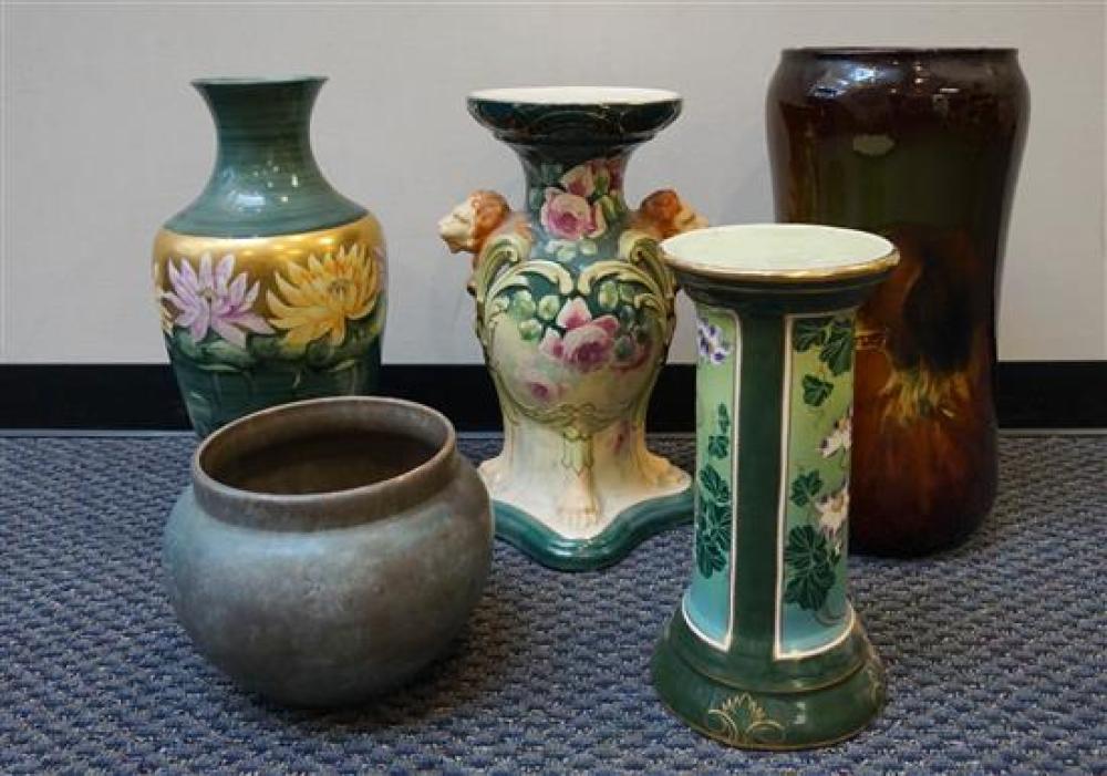 TWO AMERICAN POTTERY JARDINIèRE