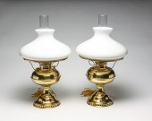 TWO AMERICAN RAYO LAMPS. Circa