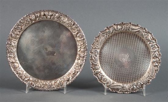 Two American repousse sterling
