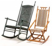 TWO AMERICAN ROCKING CHAIRS. L