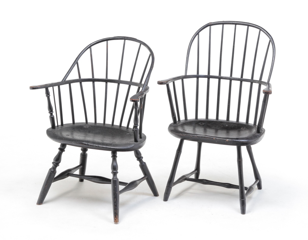 TWO AMERICAN SACKBACK WINDSOR