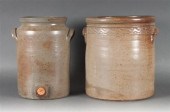 Two American salt glazed stone