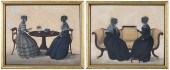 TWO AMERICAN SCHOOL SILHOUETTE