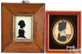 TWO AMERICAN SILHOUETTES OF WO