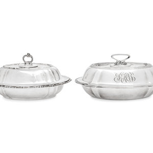 Two American Silver Covered